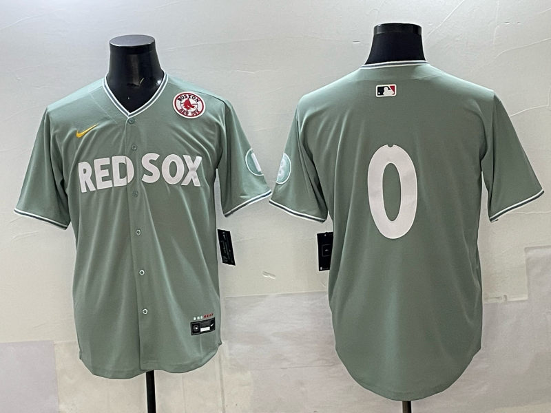 Men Boston Red Sox  #0 green Game 2025 Nike MLB Jersey 005